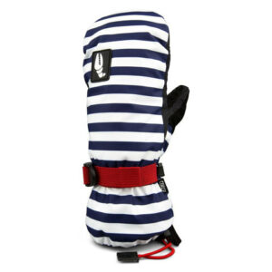 Crab Grab Cinch Mitt - Women's Navy Stripe M