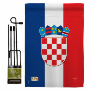 Croatia Flags of the World Nationality Garden Flag Set