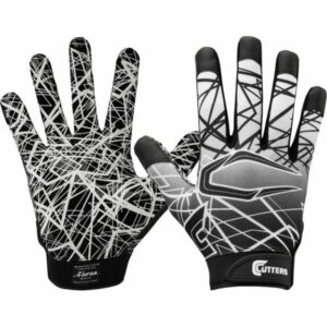 Cutters Adults' Game Day Receiver Gloves Black, Large - Football Equipment at Academy Sports