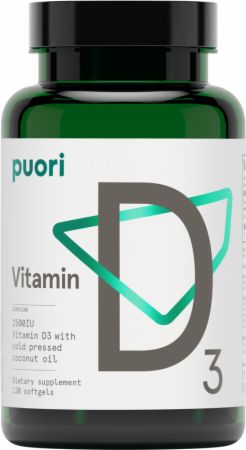 D3 - Vitamin D (2500IU) 120 Capsules - Vitamins A-Z Puori