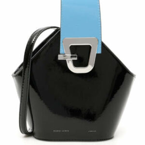 DANSE LENTE MINI JOHNNY BAG OS Black, Light blue Leather