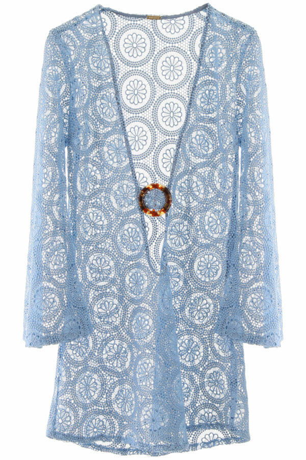 DODO BAR OR JANE LACE MINI DRESS L Light blue Cotton