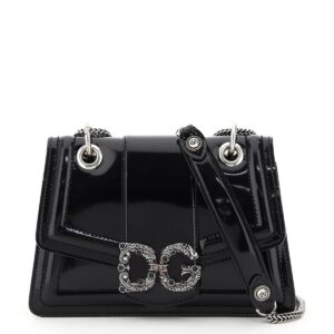 DOLCE & GABBANA DG AMORE BAG OS Black Leather