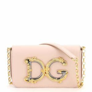 DOLCE & GABBANA DG GIRL MINI BAG BAROCCO OS Pink Leather