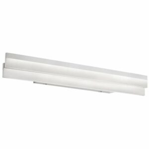 Dainolite KEP-36FW Kepler 2 Light 36" Wide LED Bath Bar Silver Indoor Lighting Bathroom Fixtures Bath Bar