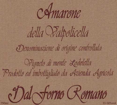 Dal Forno Romano 2010 Monte Lodoletta Amarone della Valpolicella - Red Wine