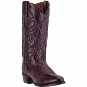 Dan Post Men's Milwaukee Leather Western Boots Dark Red/Black, 7.5 - Men's Ropers at Academy Sports