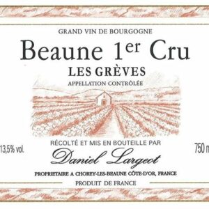 Daniel Largeot 2017 Beaune Les Greves Premier Cru - Pinot Noir Red Wine