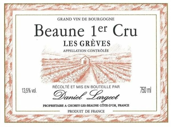 Daniel Largeot 2017 Beaune Les Greves Premier Cru - Pinot Noir Red Wine