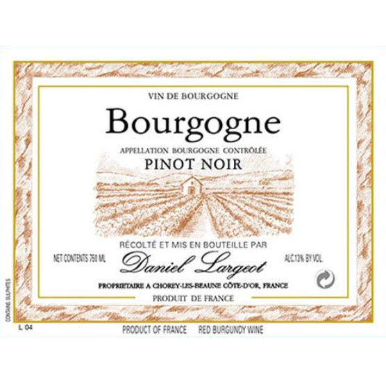 Daniel Largeot 2017 Bourgogne Rouge - Pinot Noir Red Wine