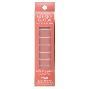 Dashing Diva Gloss Gel Nail Strips Rose Quartz - 1.0 ea