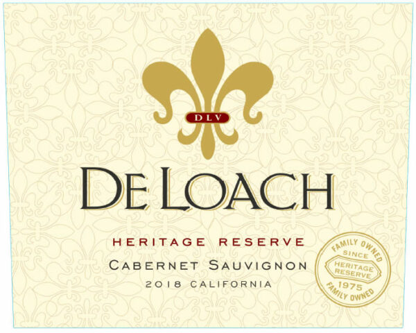 DeLoach 2018 Heritage Reserve Cabernet Sauvignon - Red Wine