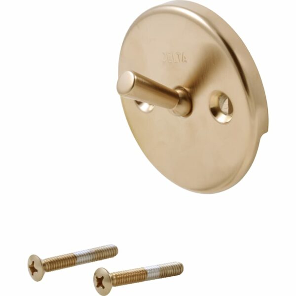 Delta RP31555 Overflow Plate and Screws for Trip Lever Bath Waste Champagne Bronze Accessory Tub Waste