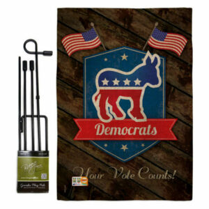 Democrats Americana Patriotic Garden Flag Set