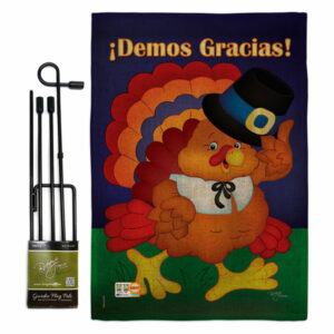 Demos Gracias! Fall Thanksgiving Garden Flag Set