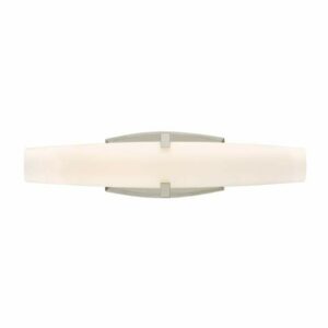 Designers Fountain LED6922 Aiden Single Light 18" Wide LED Bath Bar ADA Compliant Satin Platinum Indoor Lighting Bathroom Fixtures Bath Bar