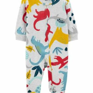 Dinosaur 2-Way Zip Cotton Sleep & Play