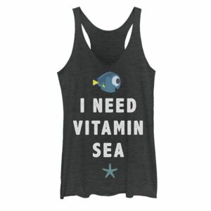 Disney / Pixar Finding Dory Juniors' Vitamin Sea Graphic Tank, Girl's, Size: XL, Oxford