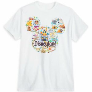 Disneyland Map T-Shirt for Adults Park Life