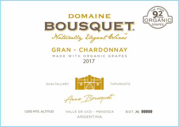 Domaine Bousquet 2017 Gran Reserve Chardonnay - White Wine