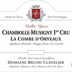 Domaine Bruno Clavelier 2014 Chambolle-Musigny La Combe d'Orveaux Premier Cru Vieilles Vignes - Pinot Noir Red Wine