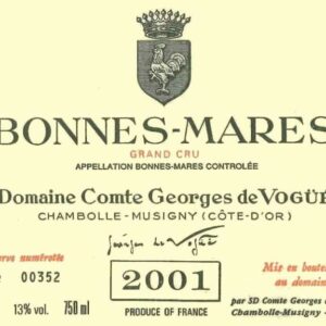 Domaine Comte Georges de Vogue 2001 Bonnes Mares - Pinot Noir Red Wine
