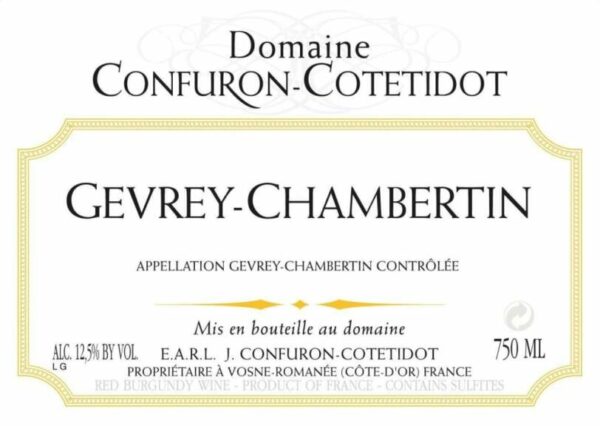 Domaine Confuron-Cotetidot 2016 Gevrey-Chambertin - Pinot Noir Red Wine