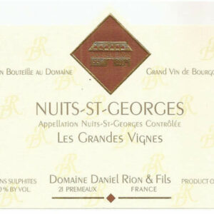 Domaine Daniel Rion & Fils 2016 Nuits-Saint-Georges Les Grandes Vignes - Pinot Noir Red Wine