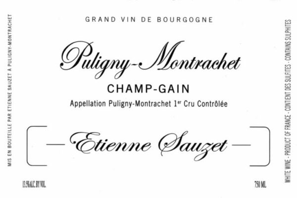 Domaine Etienne Sauzet 2017 Puligny-Montrachet Champ-Gain Premier Cru - Chardonnay White Wine