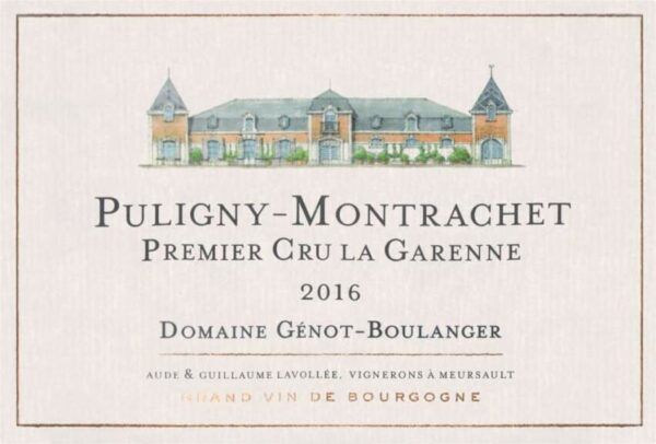 Domaine Genot-Boulanger 2016 Puligny-Montrachet La Garenne Premier Cru - Chardonnay White Wine