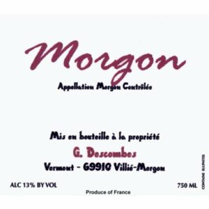 Domaine Georges Descombes 2018 Morgon - Gamay Red Wine