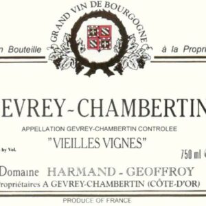 Domaine Harmand-Geoffroy 2016 Gevrey-Chambertin Vieilles Vignes - Pinot Noir Red Wine