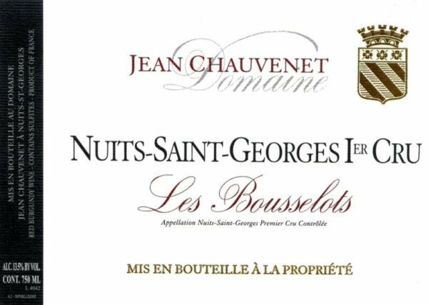 Domaine Jean Chauvenet 2015 Nuits-St-Georges Aux Bousselots Premier Cru - Pinot Noir Red Wine