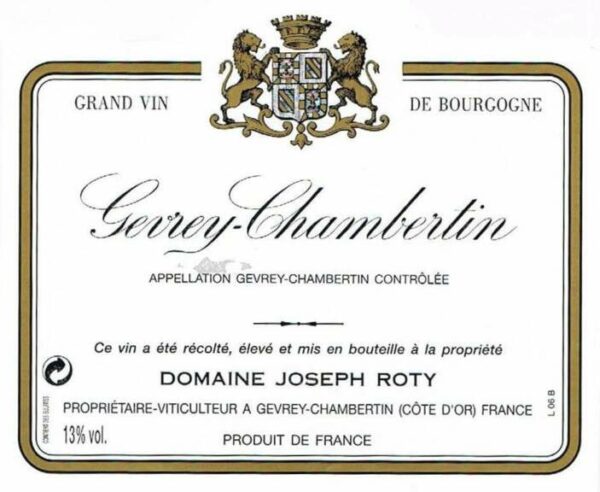 Domaine Joseph Roty 2016 Gevrey-Chambertin Champs Chenys (375ML half-bottle) - Pinot Noir Red Wine