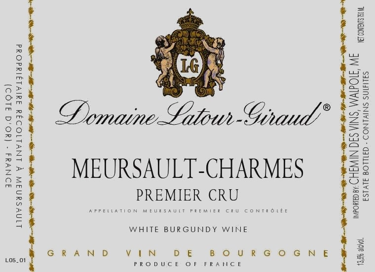 Domaine Latour-Giraud 2017 Meursault-Charmes Premier Cru - Chardonnay White Wine