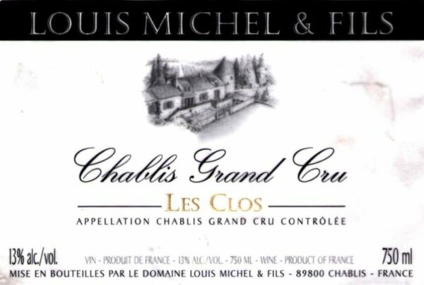 Domaine Louis Michel et Fils 2015 Chablis Les Clos Grand Cru - Chardonnay White Wine