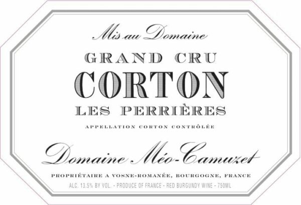 Domaine Meo-Camuzet 2012 Corton Les Perrieres Grand Cru - Pinot Noir Red Wine