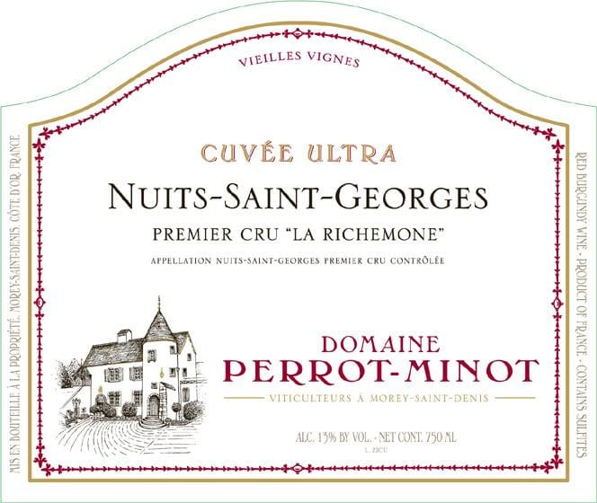 Domaine Perrot-Minot 2016 Nuits-St-Georges La Richemone Premier Cru Vignes Centenaires - Pinot Noir Red Wine