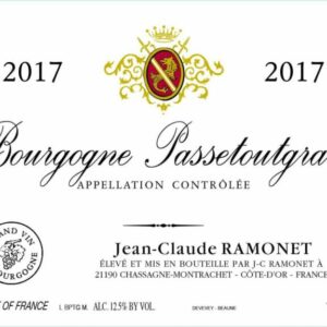 Domaine Ramonet 2017 Bourgogne Passetoutgrains - Red Wine