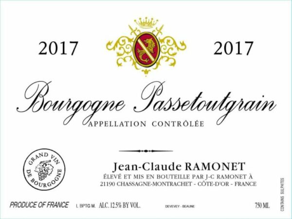 Domaine Ramonet 2017 Bourgogne Passetoutgrains - Red Wine