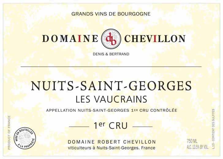 Domaine Robert Chevillon 2017 Nuits-Saint-Georges Les Vaucrains Premier Cru - Pinot Noir Red Wine