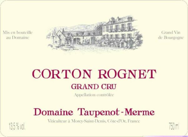 Domaine Taupenot-Merme 2014 Corton Rognet Grand Cru - Pinot Noir Red Wine