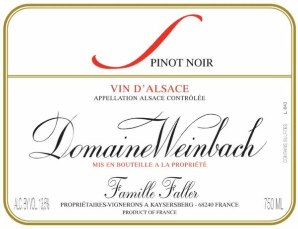 Domaine Weinbach 2017 Pinot Noir S - Red Wine