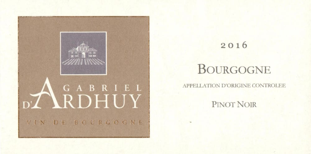 Domaine d'Ardhuy 2016 Bourgogne Pinot Noir - Red Wine
