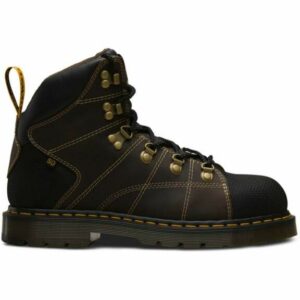 Dr. Martens Men's Rawston Steel Toe Hiker Work Boots Brown, 8 - Lace St Work Boots at Academy Sports