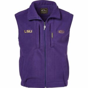 Drake Waterfowl Men's Louisiana State University Windproof Layering Vest Purple, 3X-Large - NCAA Men's Fleece/Jackets at Academy Sports