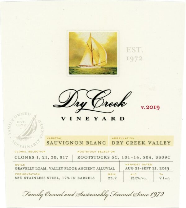 Dry Creek Vineyard 2019 Sauvignon Blanc - White Wine