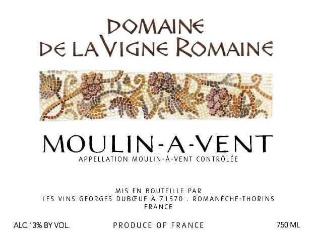 Duboeuf 2017 Moulin-a-Vent Domaine de la Vigne Romaine - Gamay Red Wine