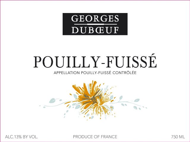 Duboeuf 2017 Pouilly-Fuisse - Chardonnay White Wine
