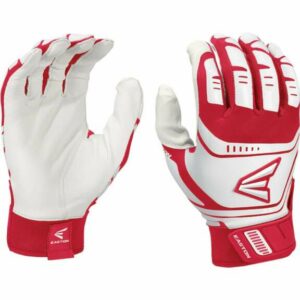 EASTON WALK-OFF POWER LEVERAGE ADULT WHITE/WHITE/BLACK S White/Red, Medium - Batting Gloves at Academy Sports